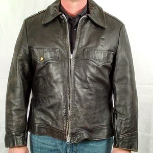 Vintage NY State Law Enforcement Leather Jacket